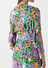 Simone Floral Print Midi Dress