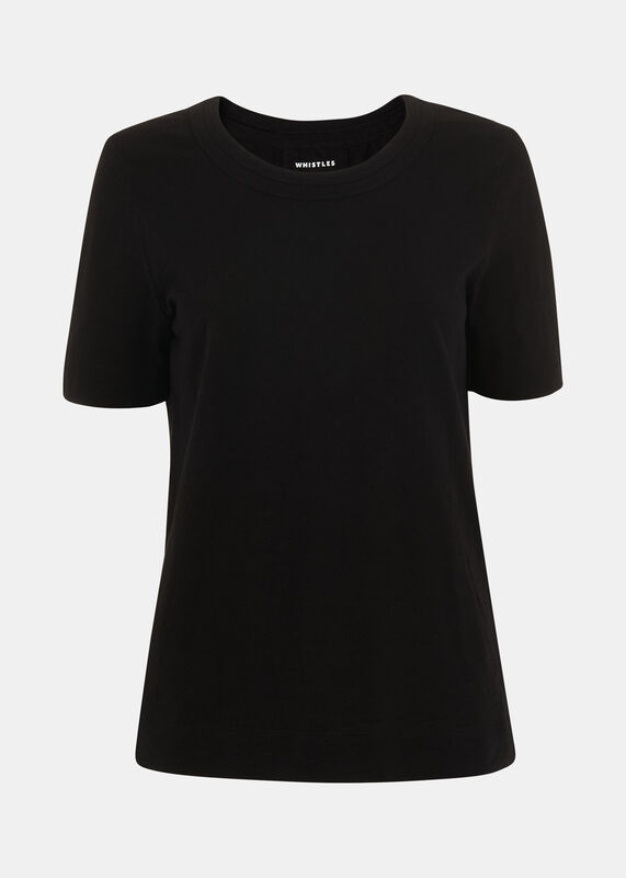Black Rosa Double Trim T-Shirt