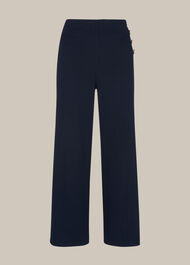 Cadie Side Button Trouser Navy