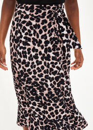Leopard Spot Wrap Skirt