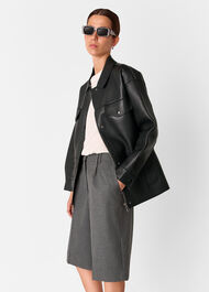 Formal Pleat Front City Short