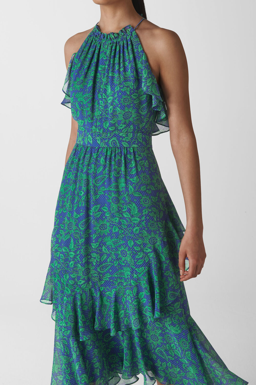 Devina Henna Print Dress Blue/Multi
