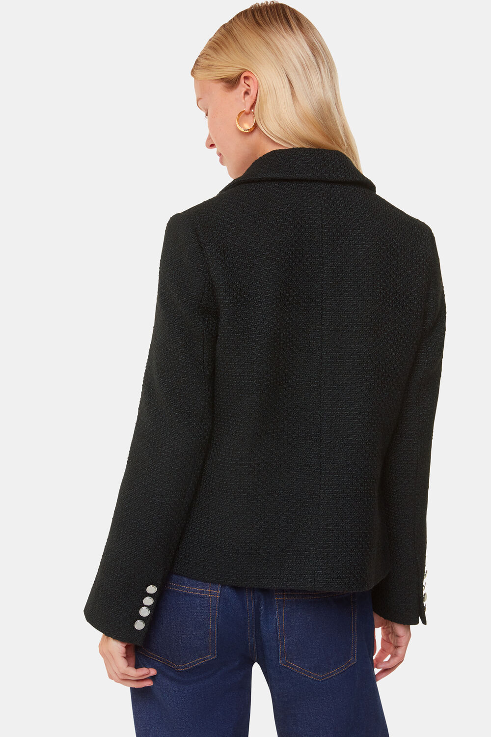 Black Classic Textured Jacket