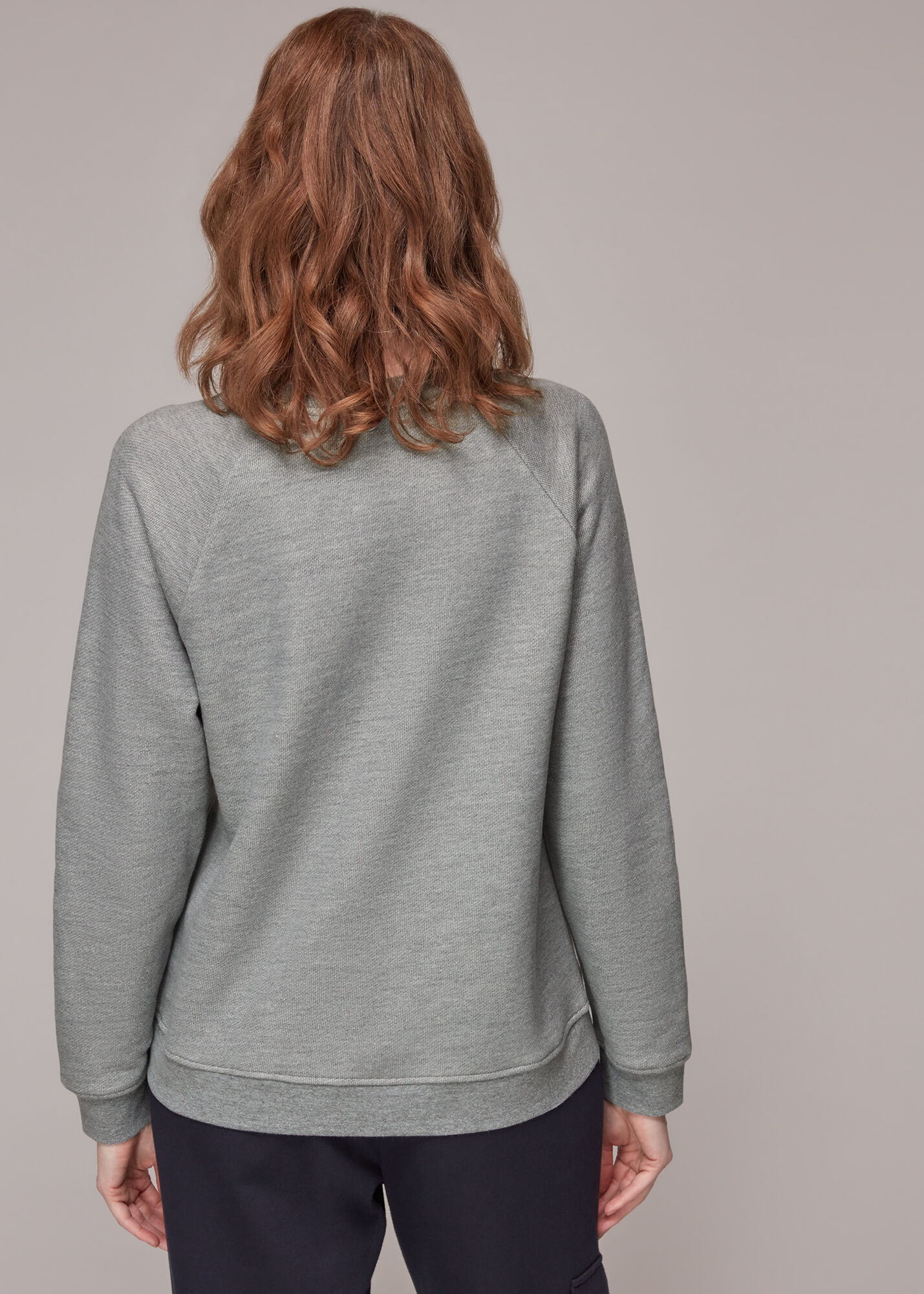 Grey 1976 Sweatshirt | WHISTLES | Whistles US |