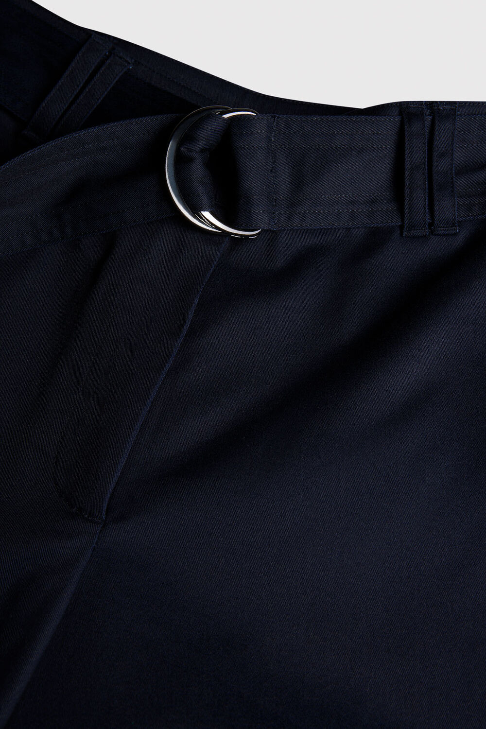 Navy Compact Cotton Bermuda Short