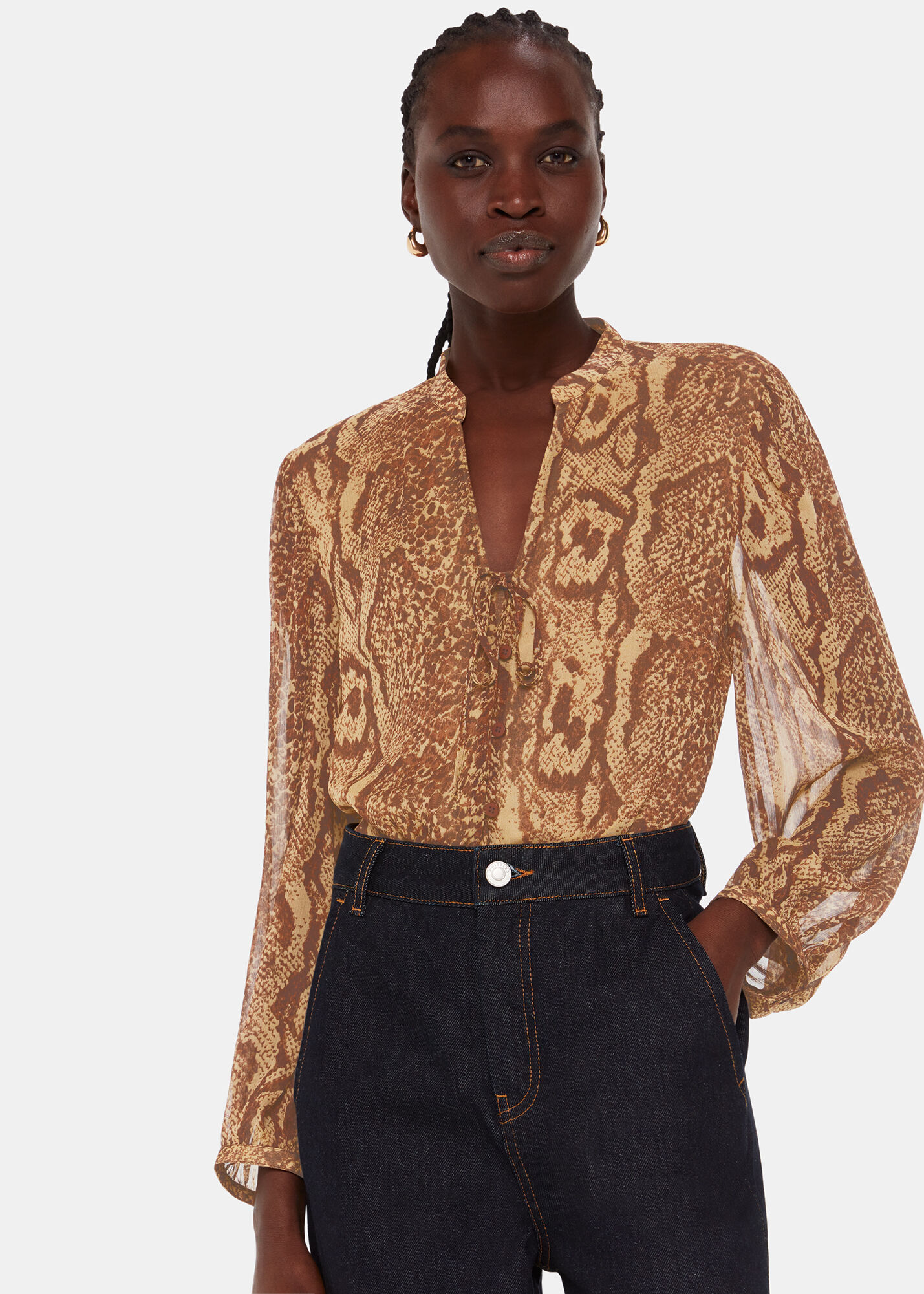 Snake print dress shirt online