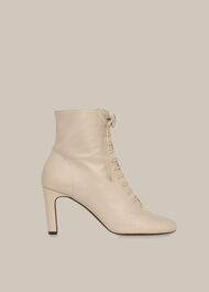 Dahlia Lace Up Boot Stone