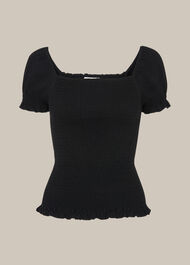 Bex Rouched Frill Top