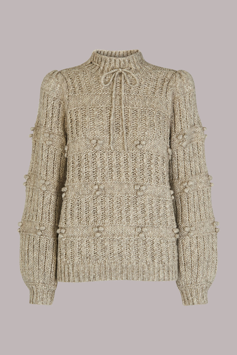Tie Neck Detail Knit