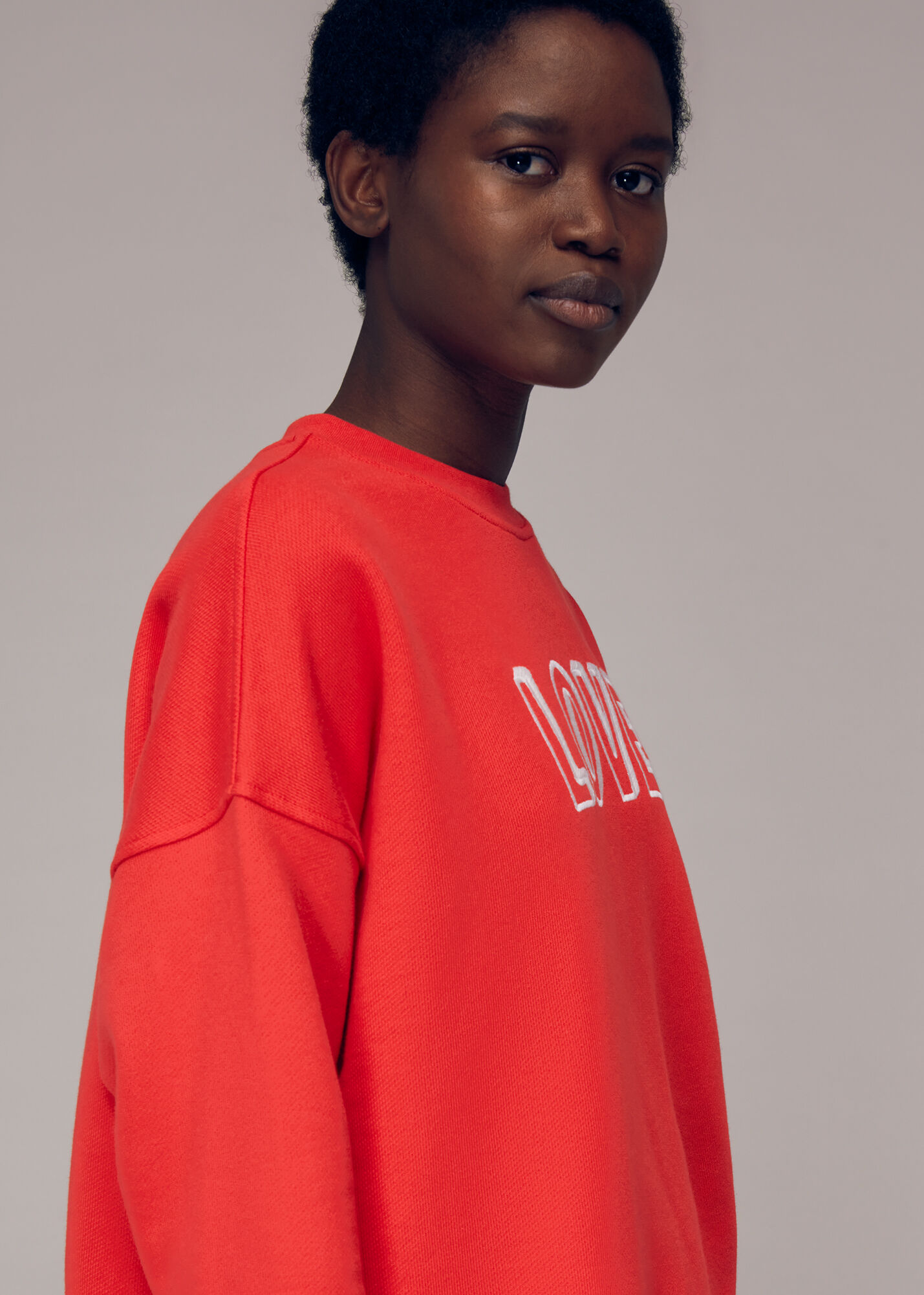 Red love sweatshirt store