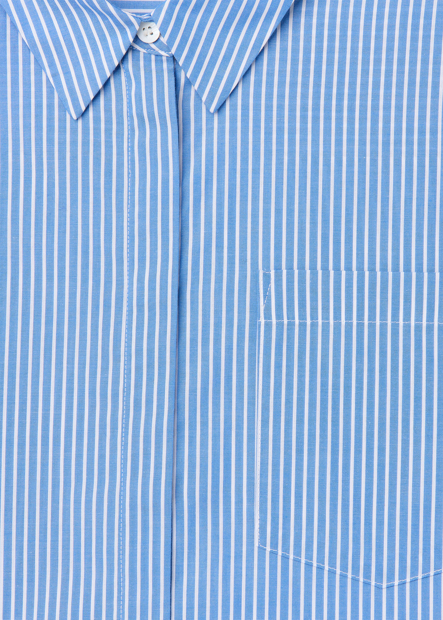 Blue & White Oversized Striped Shirt | Shop Now at Whistles