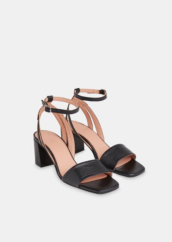 Black Eden Block Heel Sandal