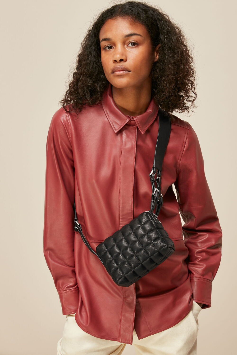 Elias Quilted Crossbody Bag