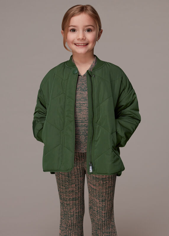 Khaki Frida Quilted Coat