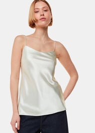 Silk Cami Top Silver