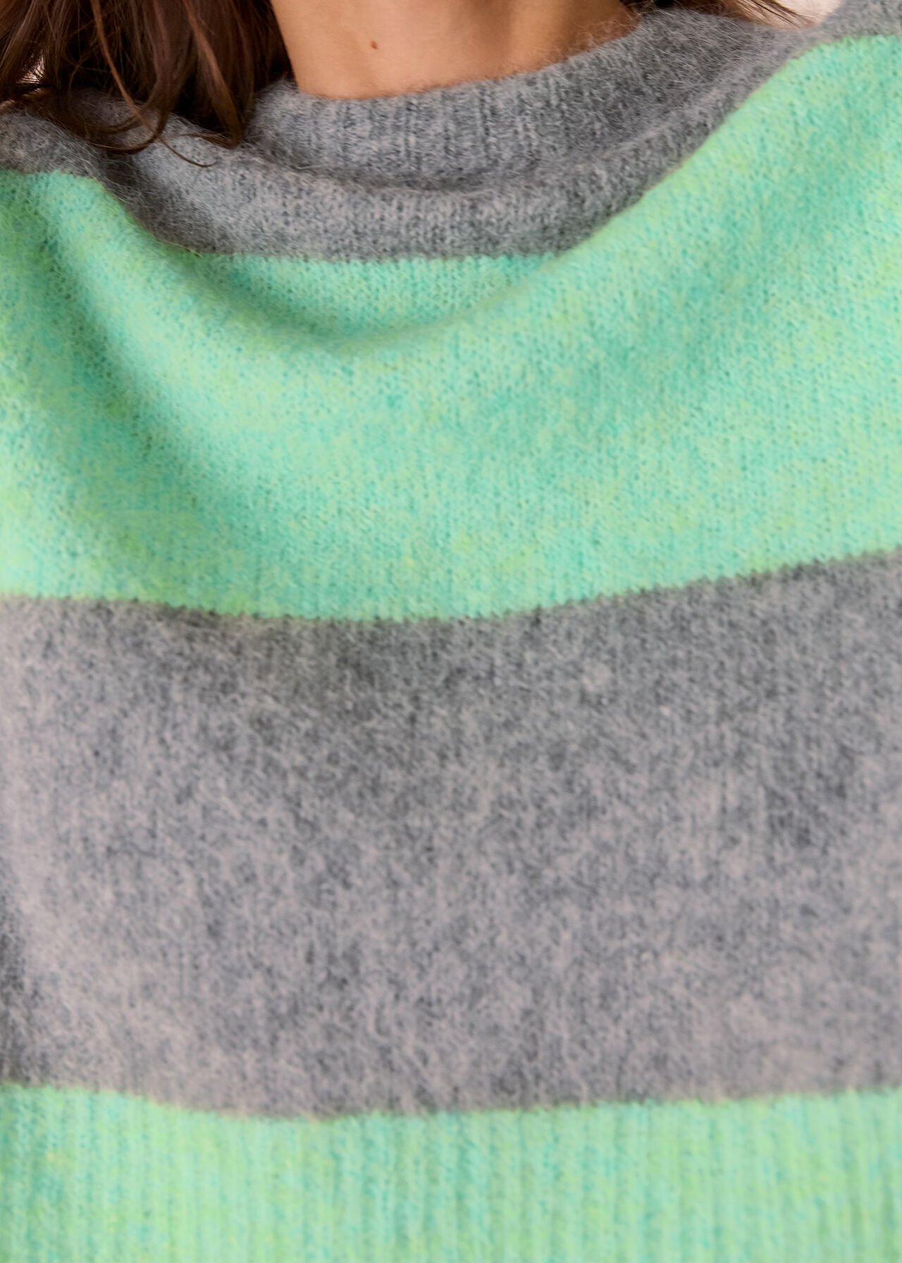Alpaca Mix Stripe Knit