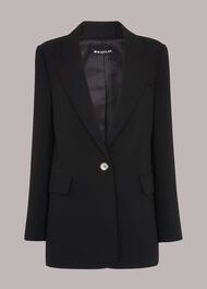 Petite Crepe Boyfriend Blazer