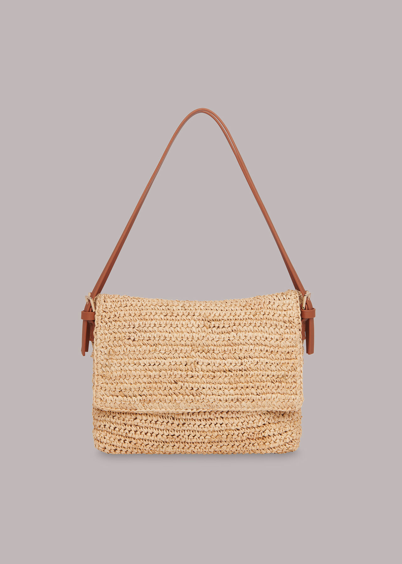 Karis Straw Shoulder Bag