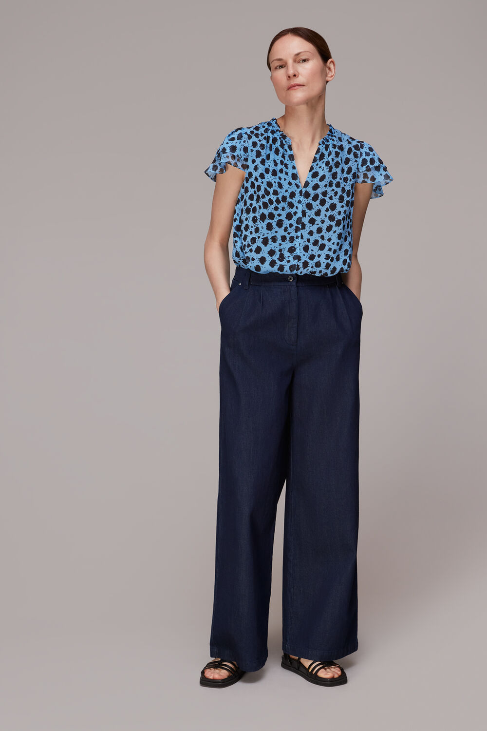 Brushed Dalmatian Blouse
