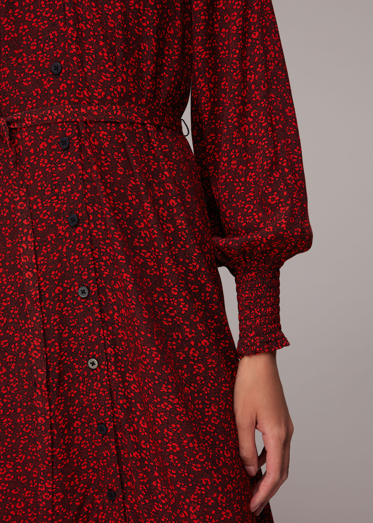 Pansy Dot Shirt Dress