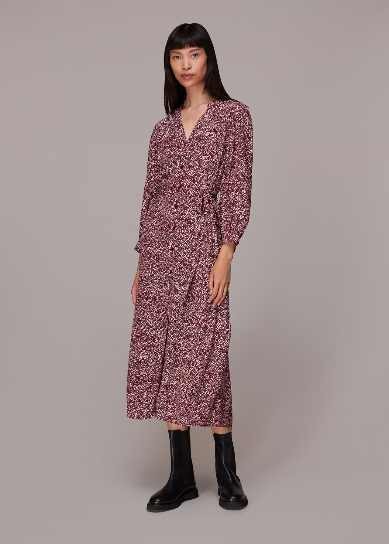 Rough Weave Lizzie Midi Dress