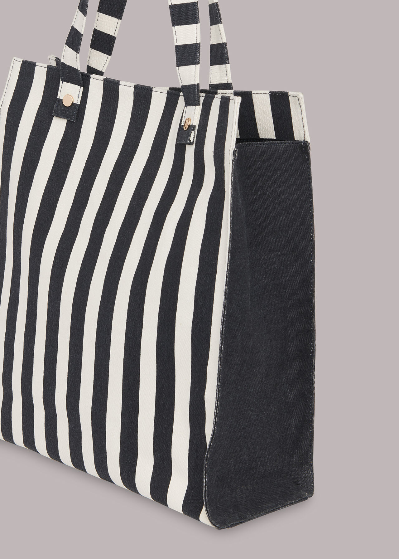 Sena Striped Canvas Tote