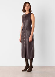 Leather Shift Dress