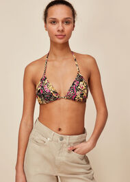 Batik Print Bikini Top