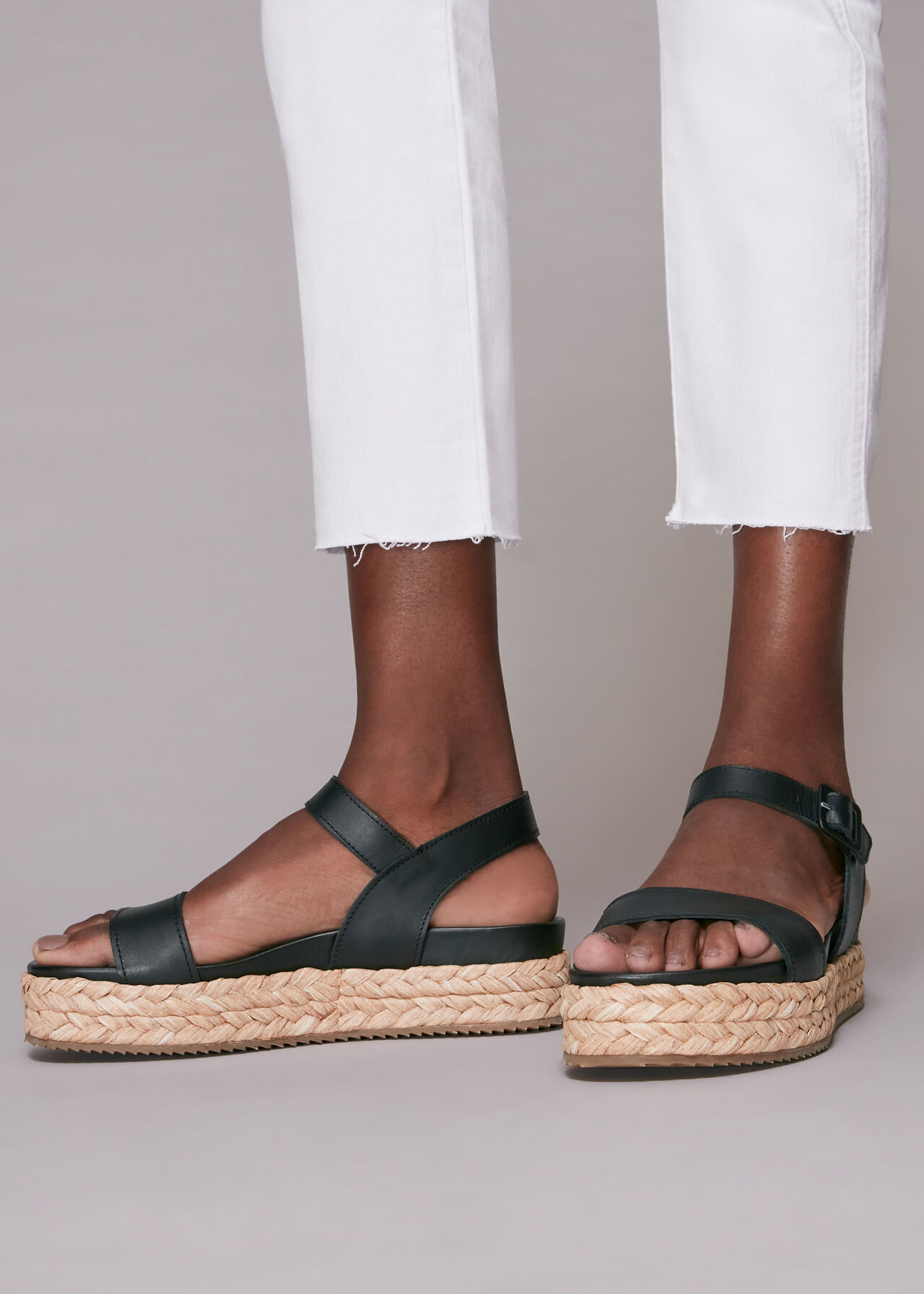 Ivie Raffia Flatform Sandal