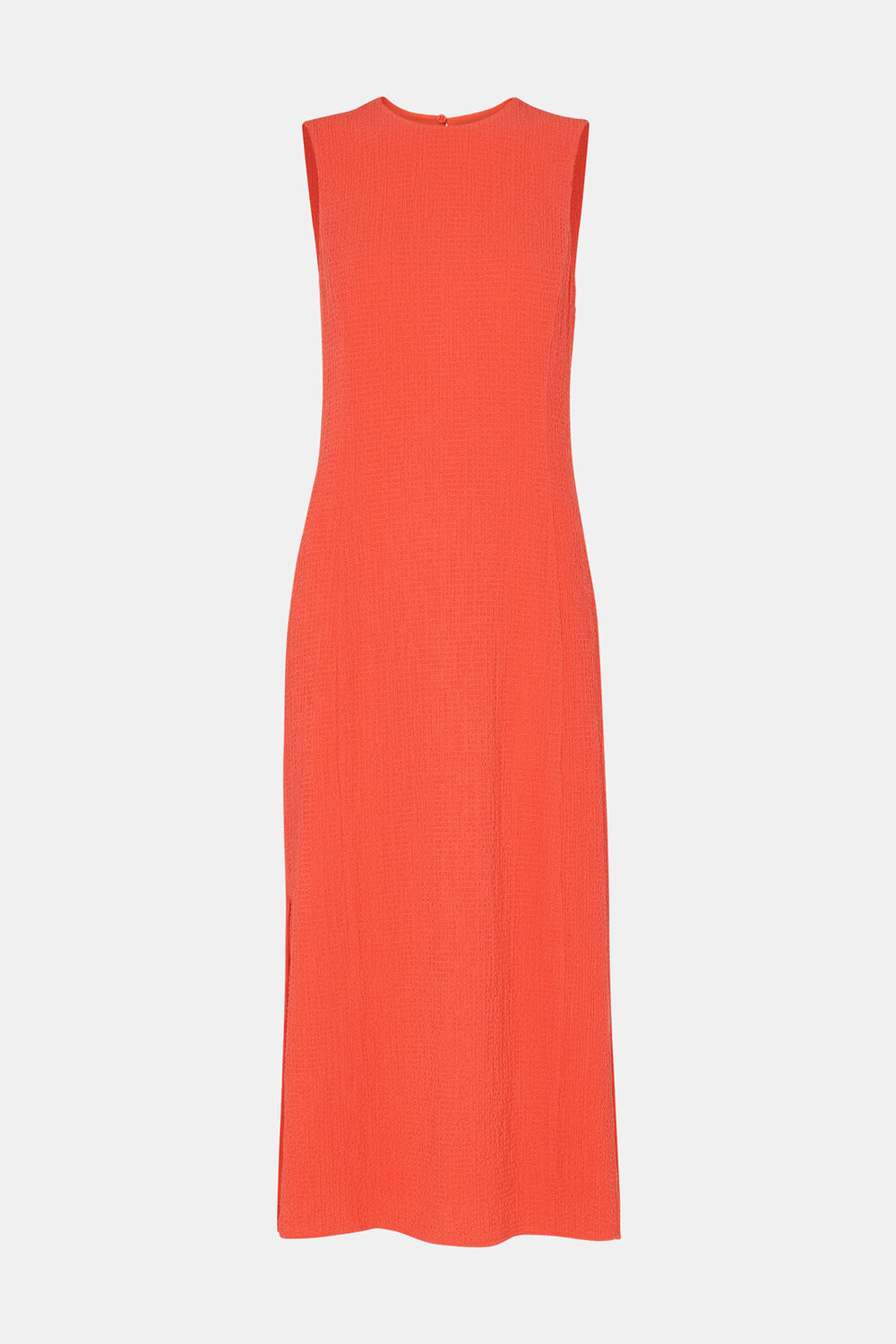 Coral Erin Texture Midi Dress