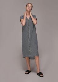 Leonie Stripe Button Dress