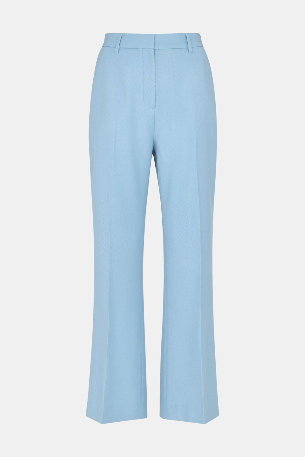 Blue Wool Blend Tailored Trouser