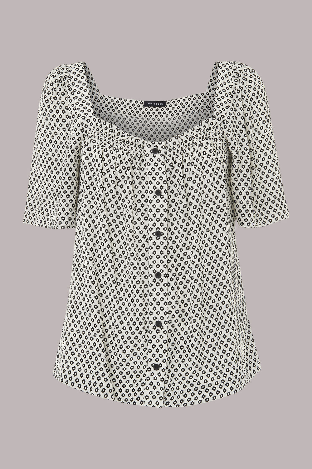 Tia Square Neck Daisy Blouse