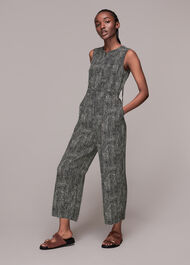Josie Spotted Check Jumpsuit
