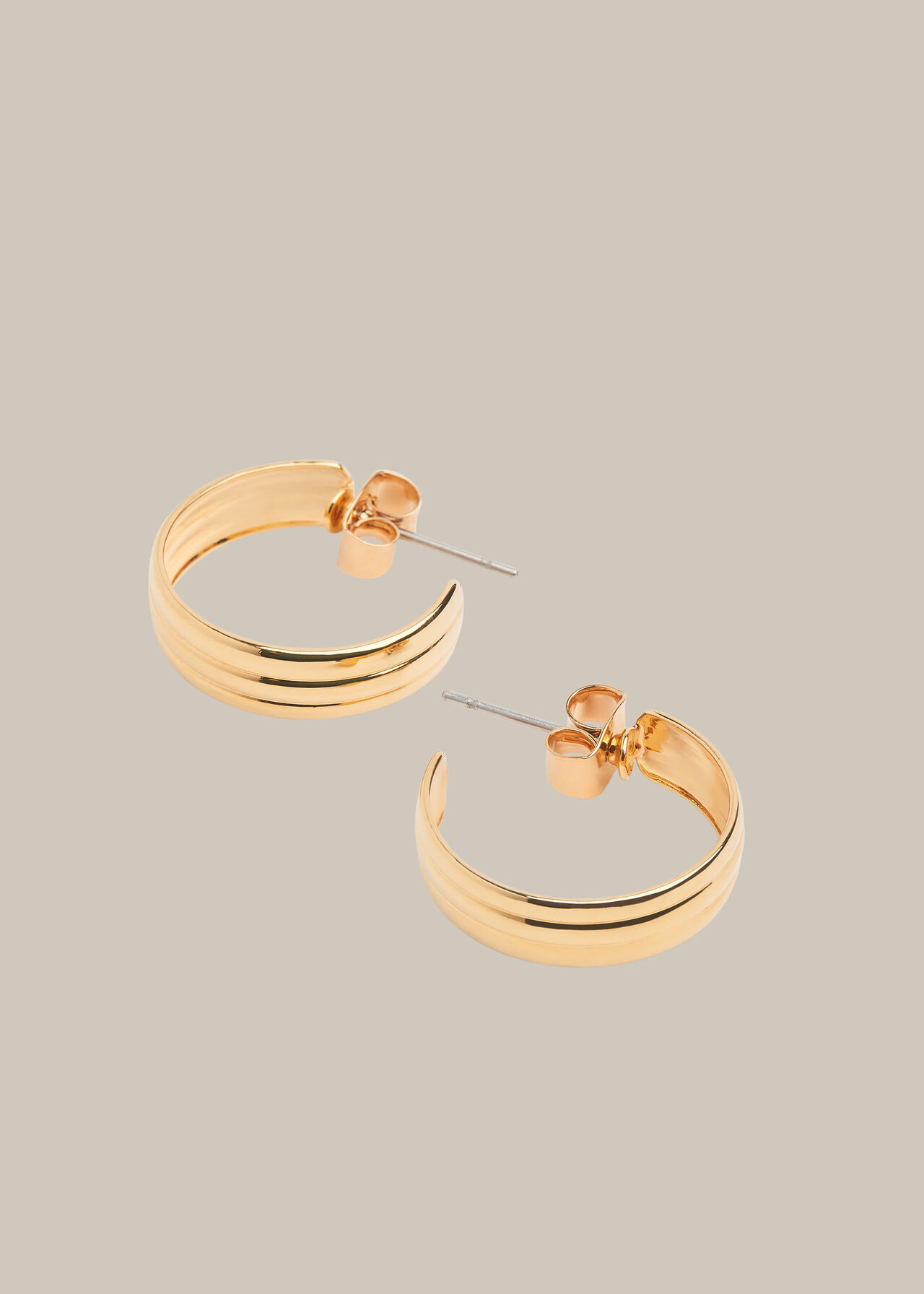 Linear Hoop Earring