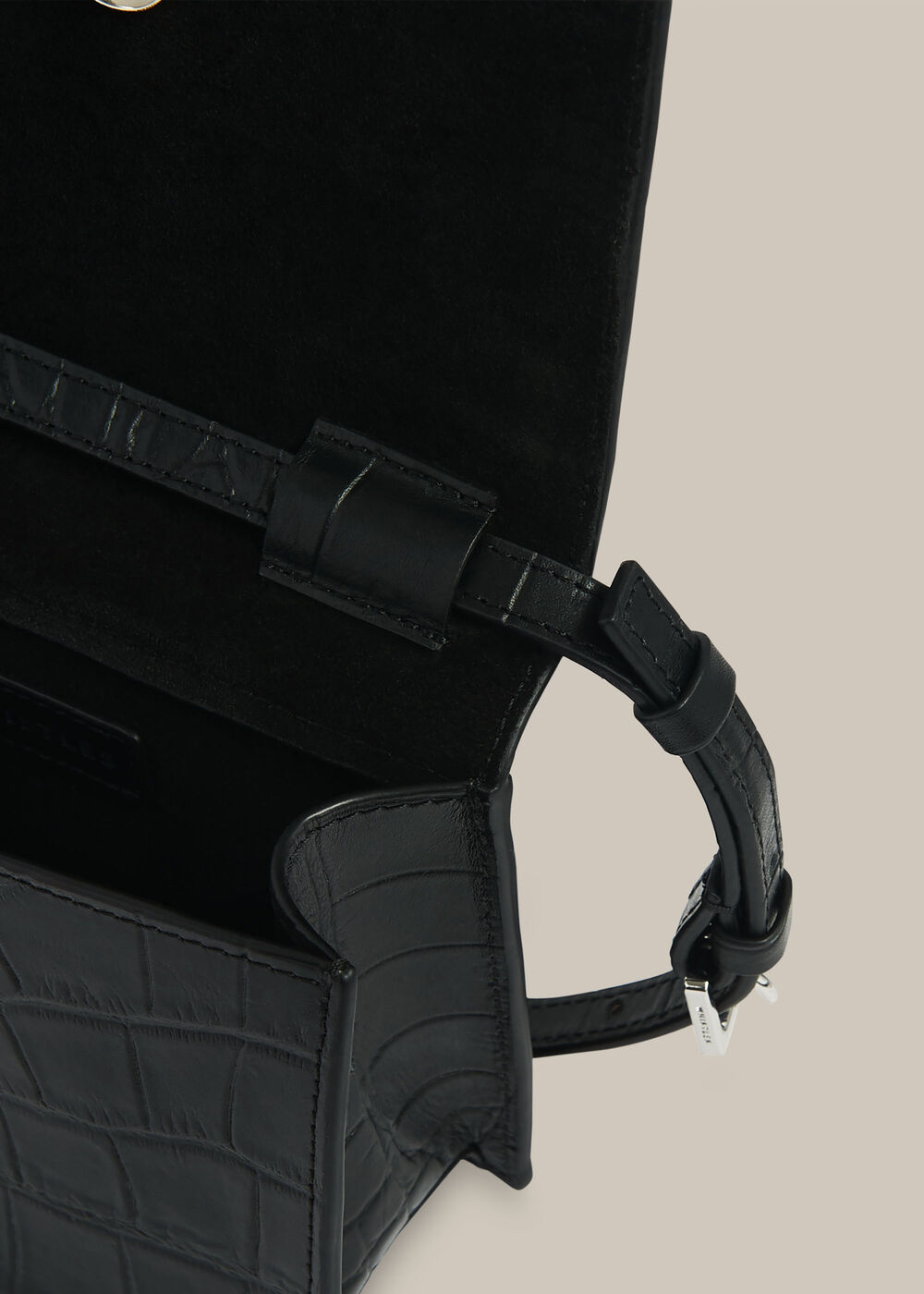 Suri Mini Croc Crossbody