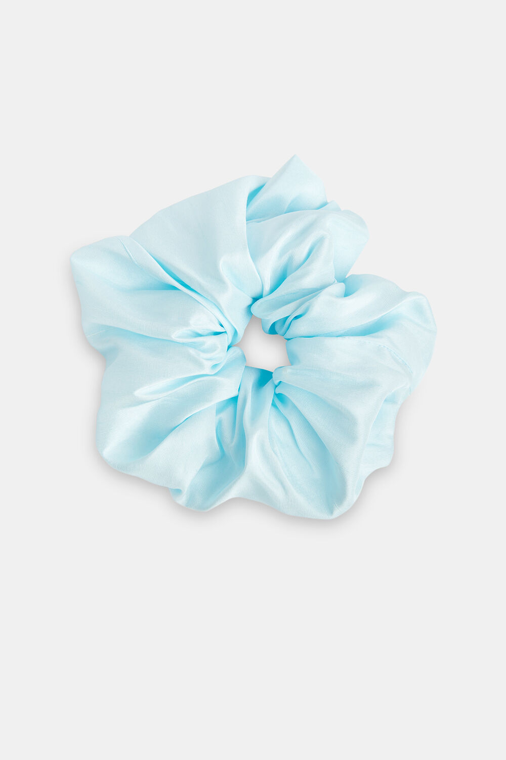 Pale Blue Hai Dupion Scrunchie Exclusive