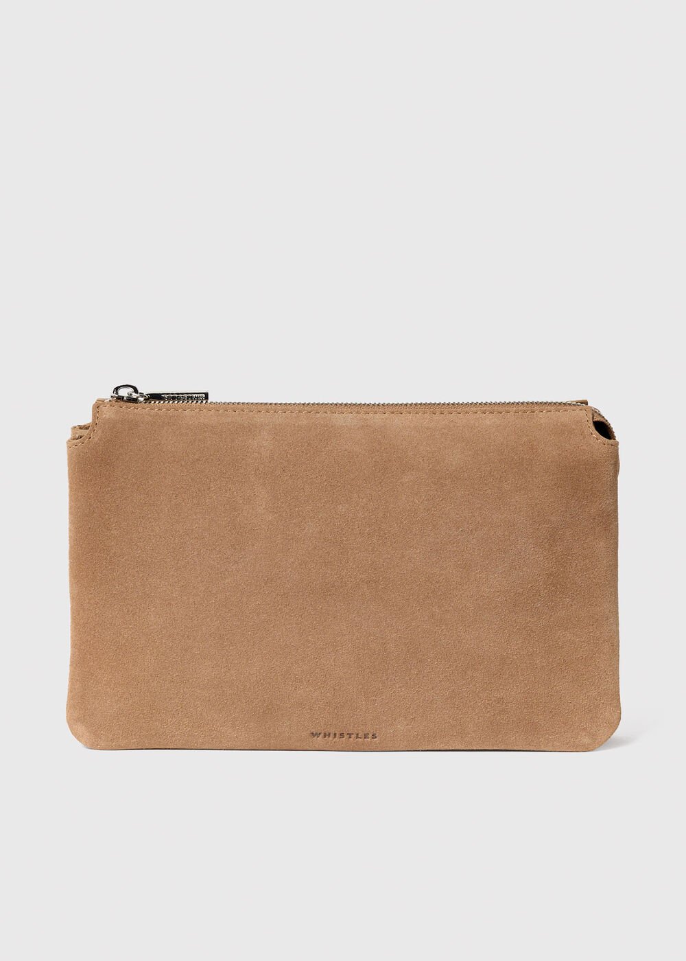 Elita Suede Pouch Clutch