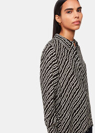 Diagonal Ripple Print Shirt