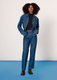 Tangle Check Denim Trouser