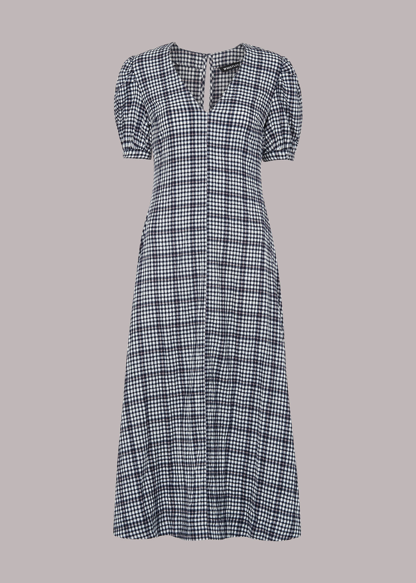 Multicolour Tabitha Checked Midi Dress | WHISTLES | Whistles UK |