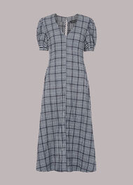 Tabitha Checked Midi Dress