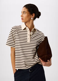 Short Sleeve Stripe Polo