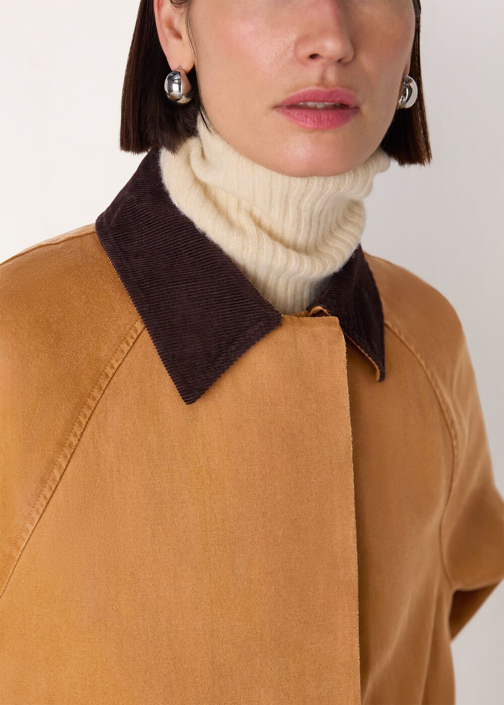 Gabriella Waxed Overcoat