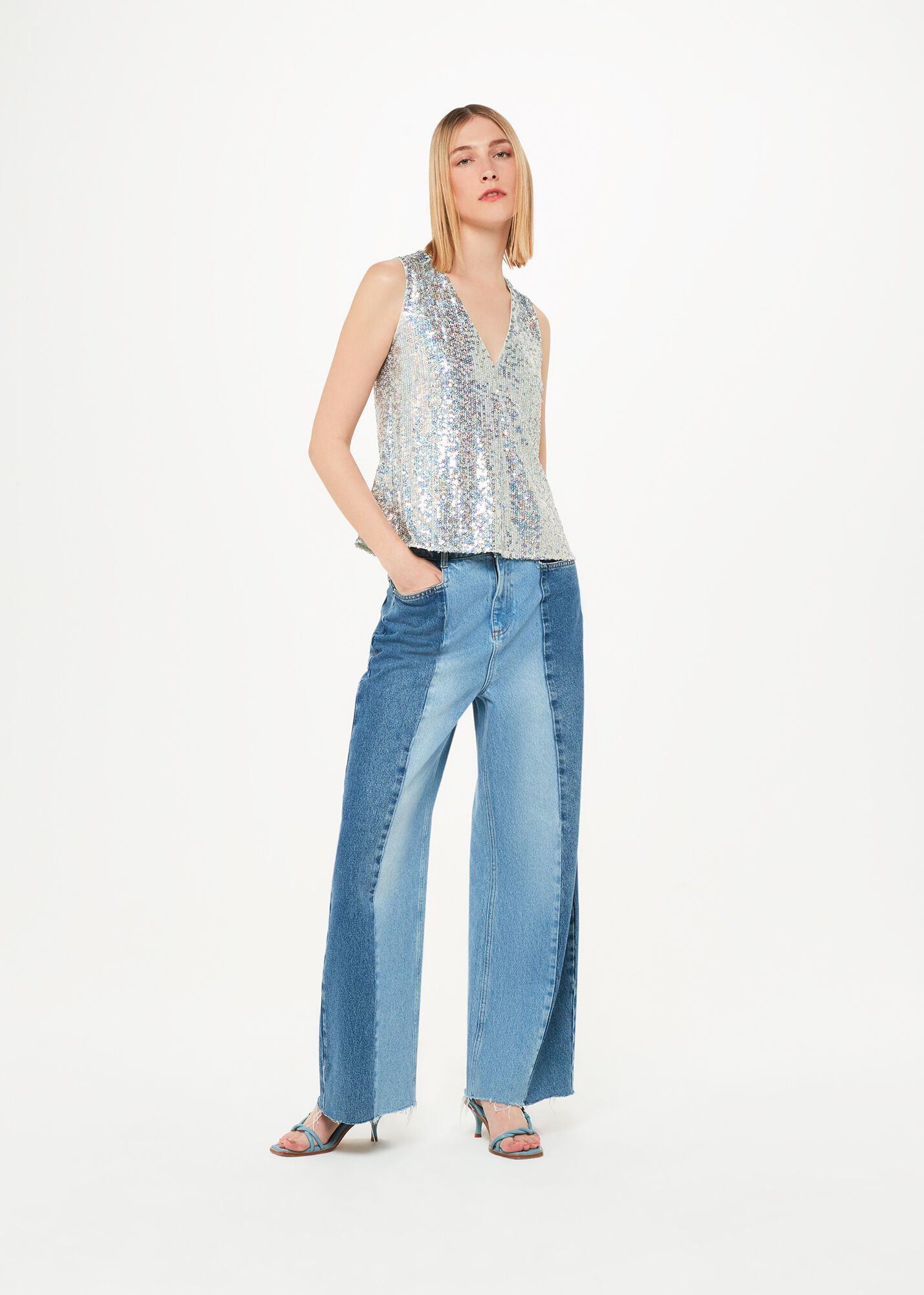 Sequin vest outlet top next