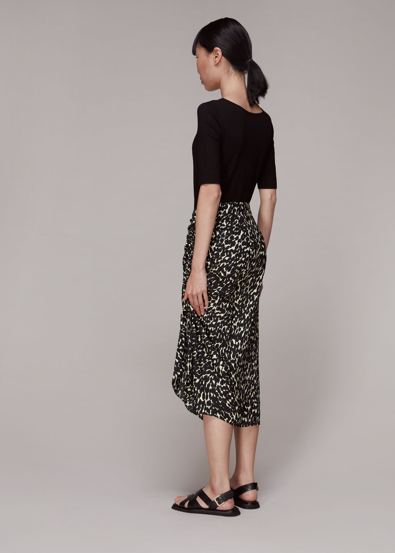 Sahara Cat Ruched Skirt