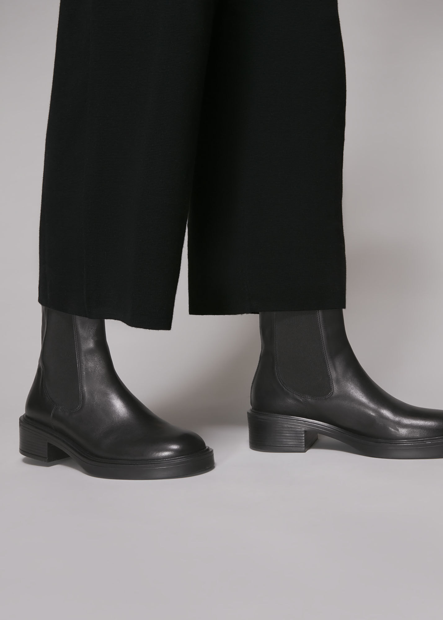 Black Rue Elasticated Chelsea Boot WHISTLES