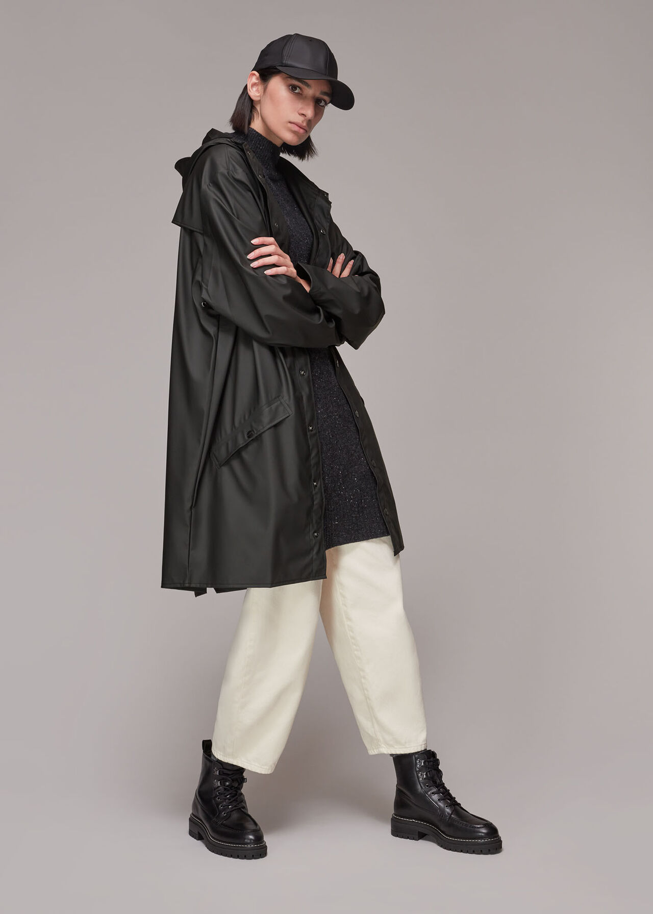 Rains Long Hooded Jacket