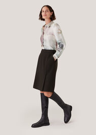 Wild Horse Print Silk Shirt