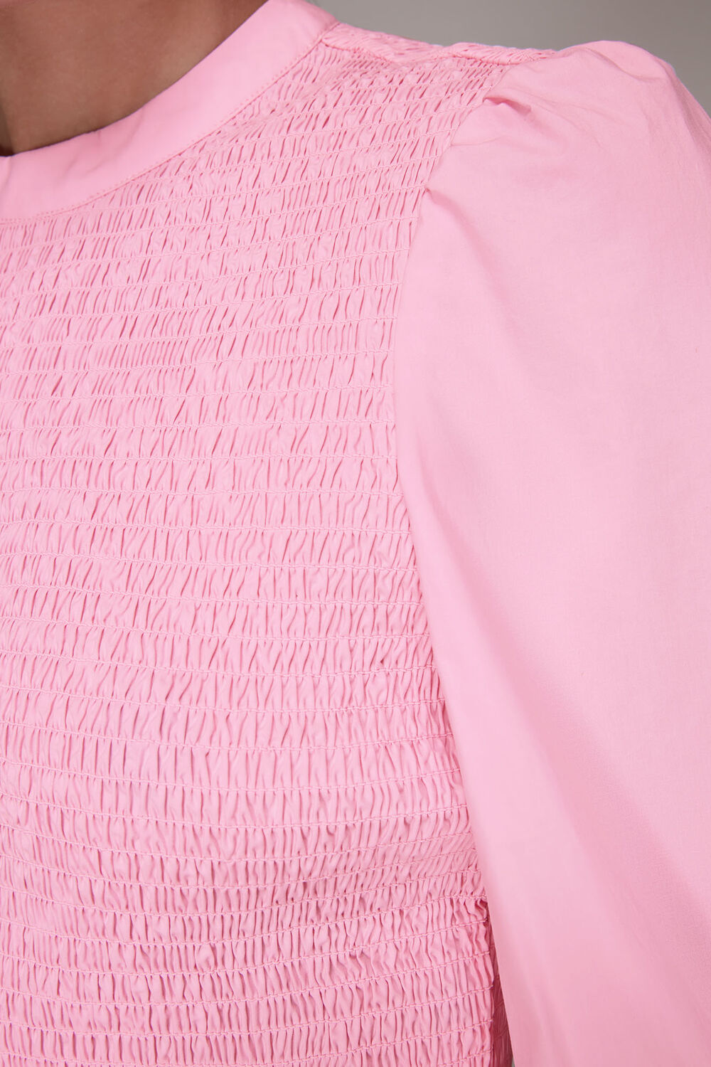 Shirred Detail Peplum Top